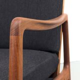 Fauteuil lounge FD-109 en teck par Ole Wanscher pour France & Son, années 1960
