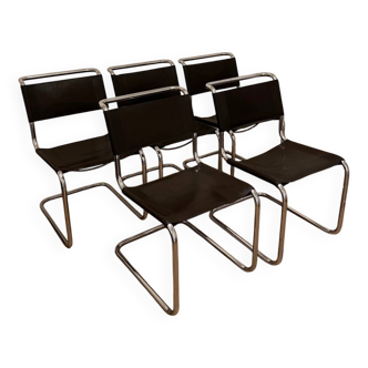 Vintage Cantilever Chairs S33, Bauhaus Design by Mart Stam