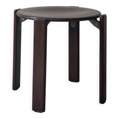Tabouret, table d'appoint en bois de hêtre  Bruno Rey, Suisse 1970