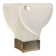 Leucos table lamp, handmade, limited edition in white opalescent glass