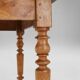 Rustic Elm Dining Table with Drawer, France 1850s