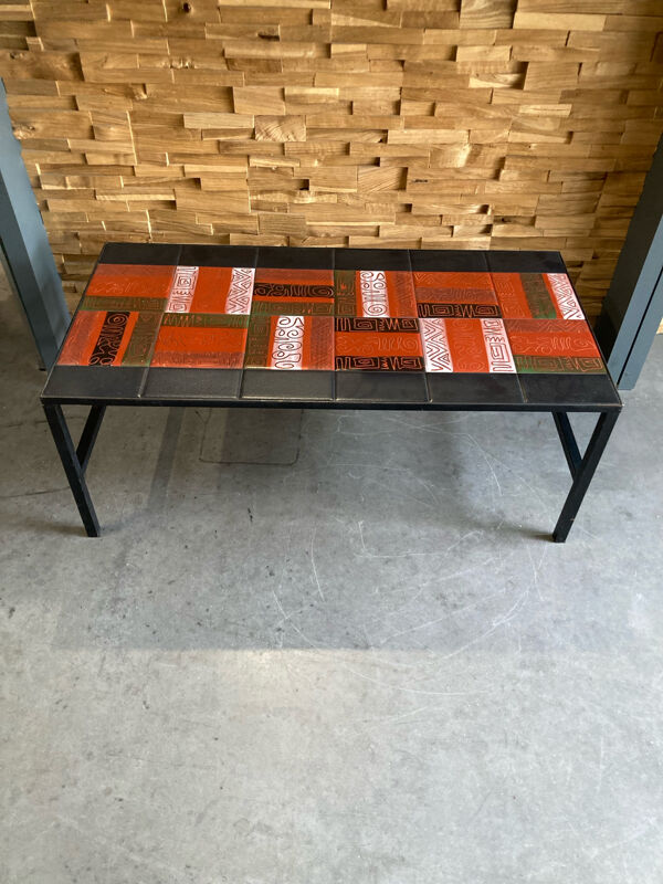 Table basse vintage Serge Jamet