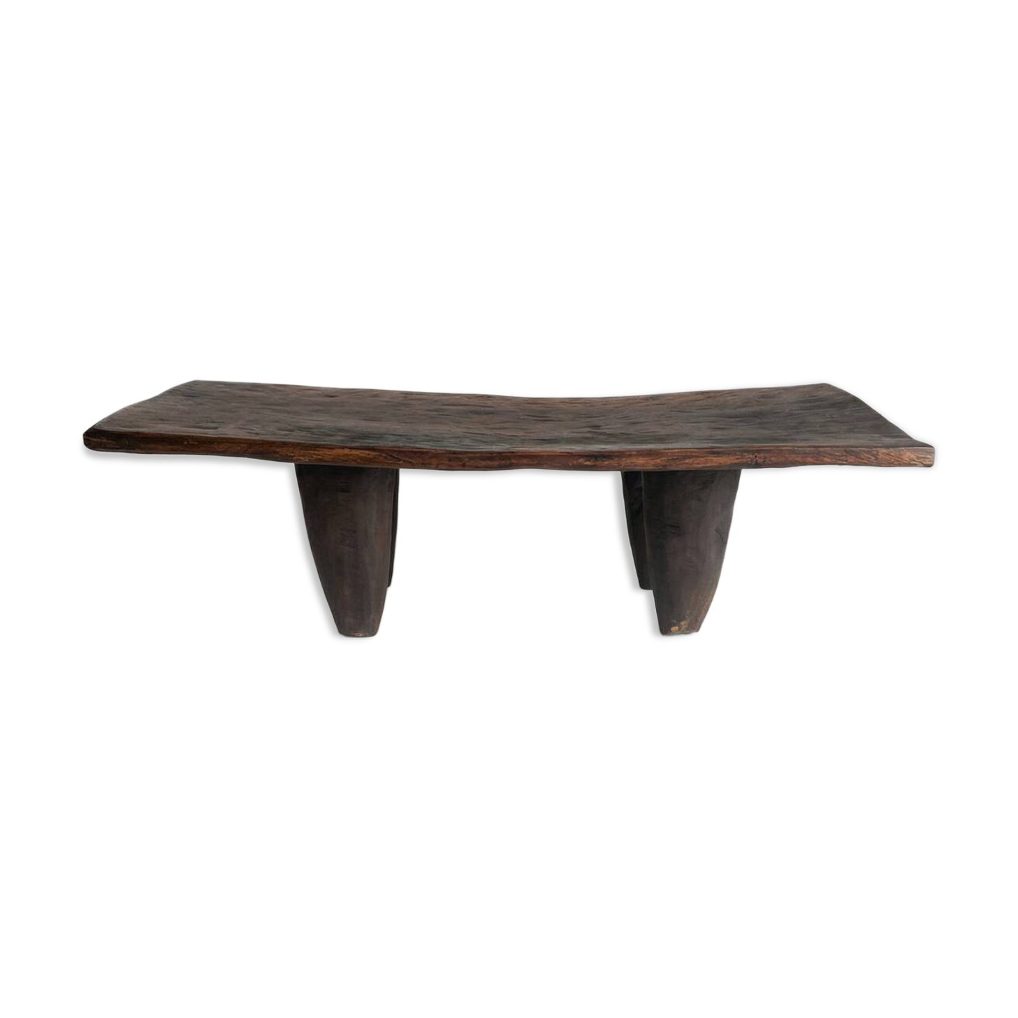 Sculptural bench in solid wood · Unique piece Range: ANCRAGE — Mobili