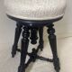 Reupholstered piano stool