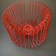 Coupe à fruit design metal rouge