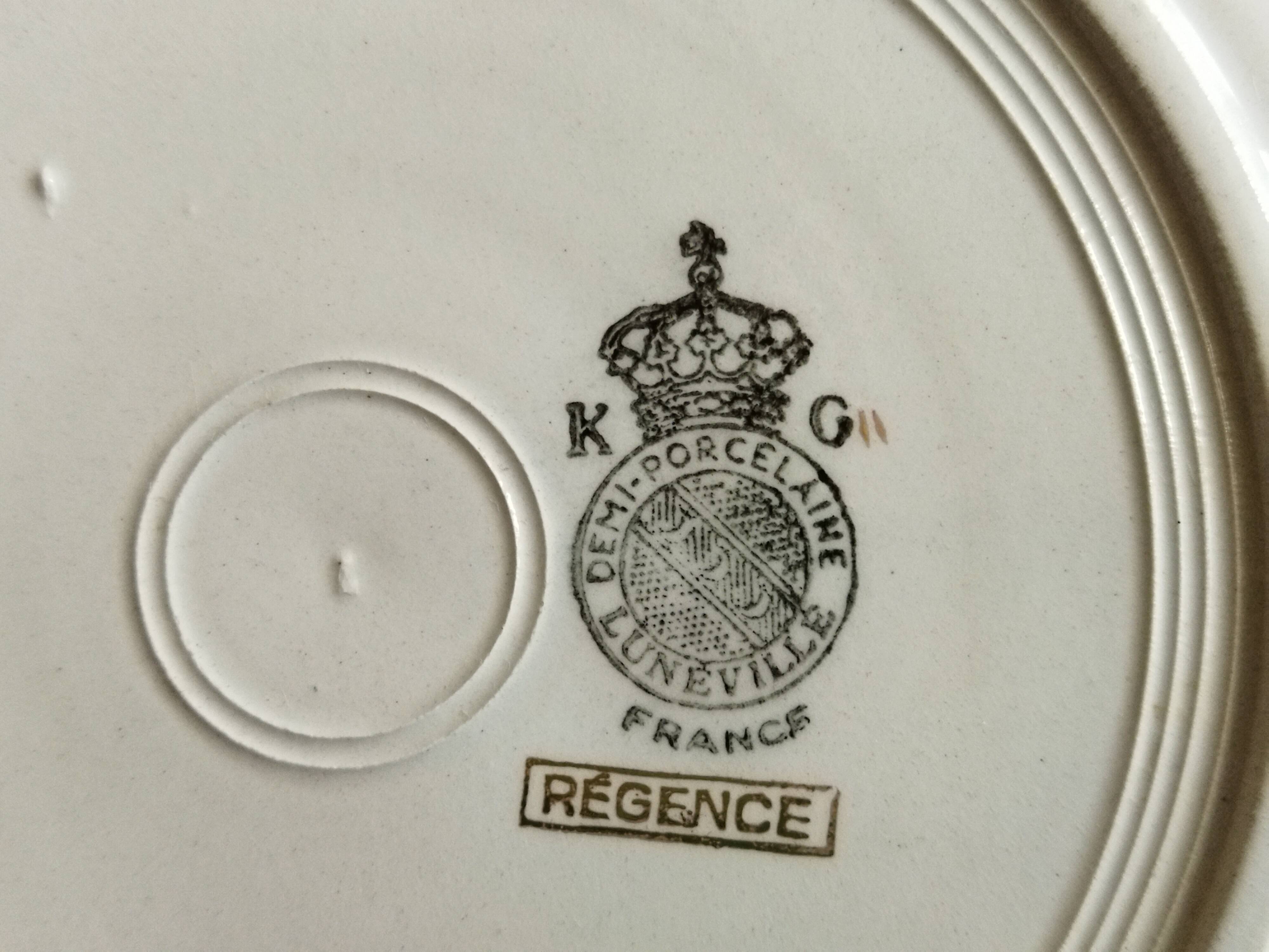 5 Lunéville dessert plates