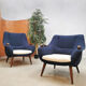 Paire de fauteuils 1950