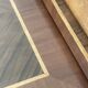 Art Deco service tray in precious wood under glass