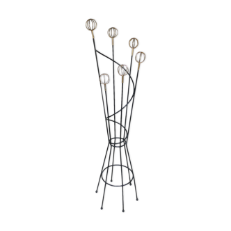 Vintage geo astrolabe coat rack 1950