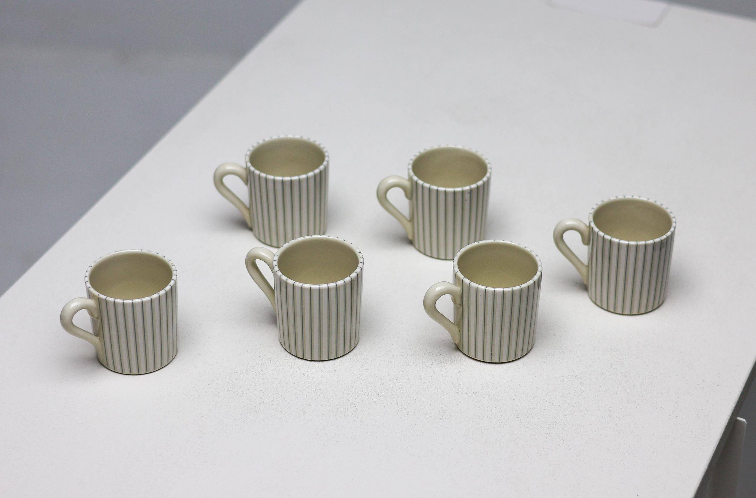 Ensemble de six tasses à expresso George Nelson, mi-siècle moderne