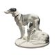 Sculpture representing two ceramic dogs