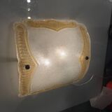Large Murano Glass Sconces/ Flushmounts Set of 2
