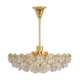 Lustre, laiton et verre de cristal par Kinkeldey, Allemagne, années 1970
