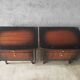 Pair of bedside feet compass 60s vintage
