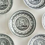 Set of 6 bowls and 2 cups Cappellemans, Jemmapes