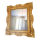 Large gilded wooden mirror