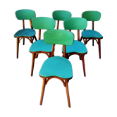 Lot de 6 chaises vintage