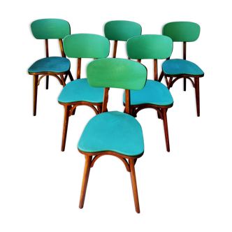 Lot de 6 chaises vintage