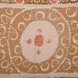 Hand knotted rug, vintage Turkish rug 118x139 cm