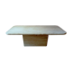 Table basse en travertin italien beige