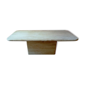Beige Italian travertine coffee table