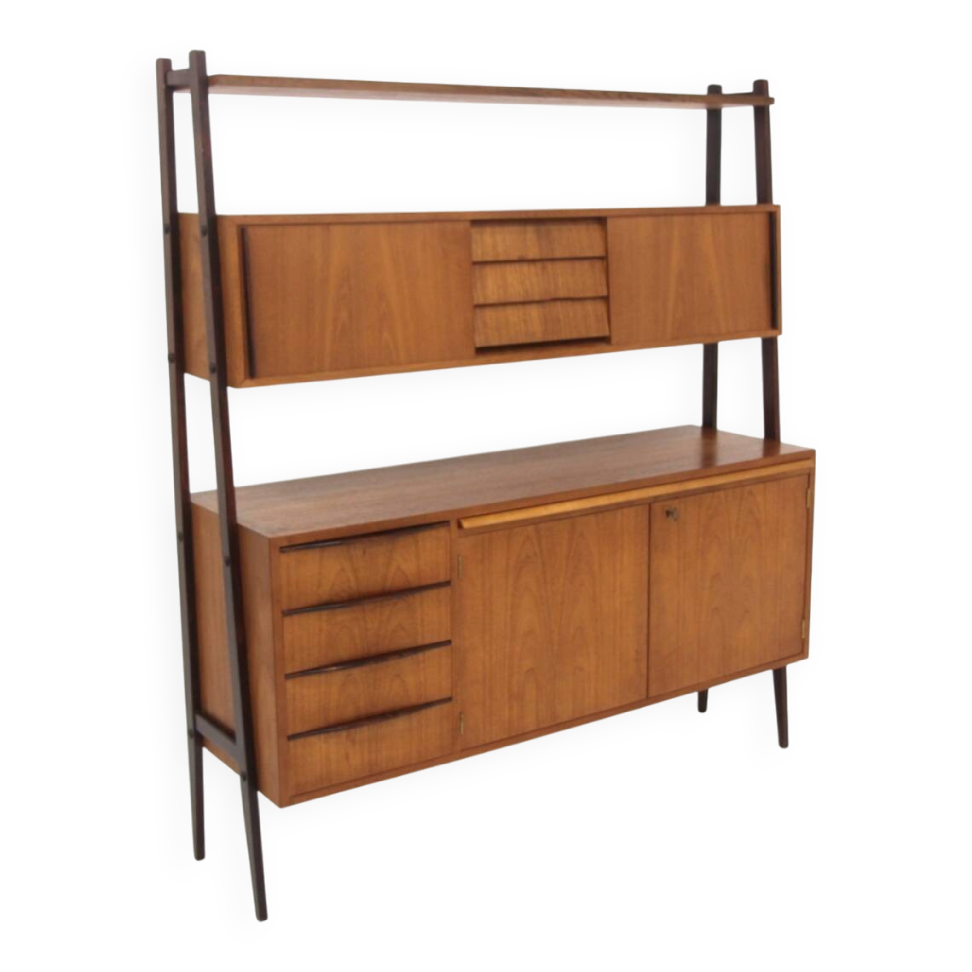 Secrétaire scandinave en teck, Suède, 1960