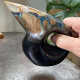 Hand-glazed ceramic pitcher pitcher
