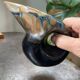 Hand-glazed ceramic pitcher pitcher