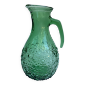 Carafe, jug, green glass water pitcher VEA