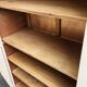 beautiful 2-door IVORY wooden linen wardrobe from the 1960s