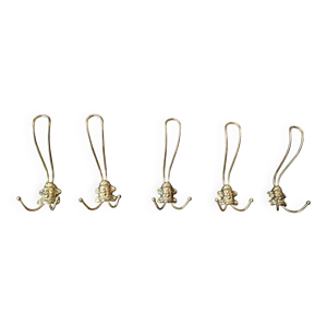 lot de 5 patères ancienne - metal