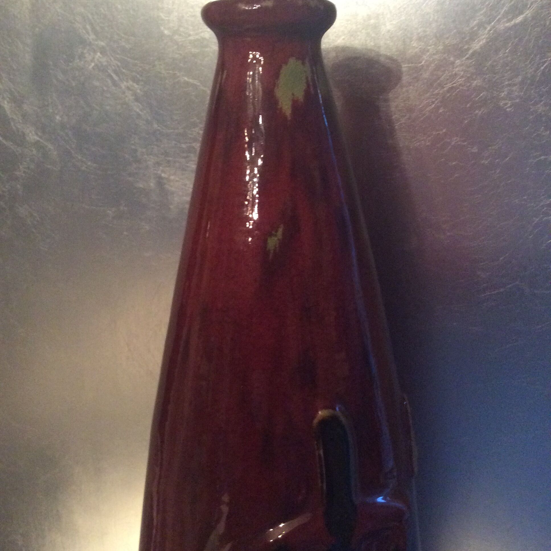 Vintage vase in glazed ceramic