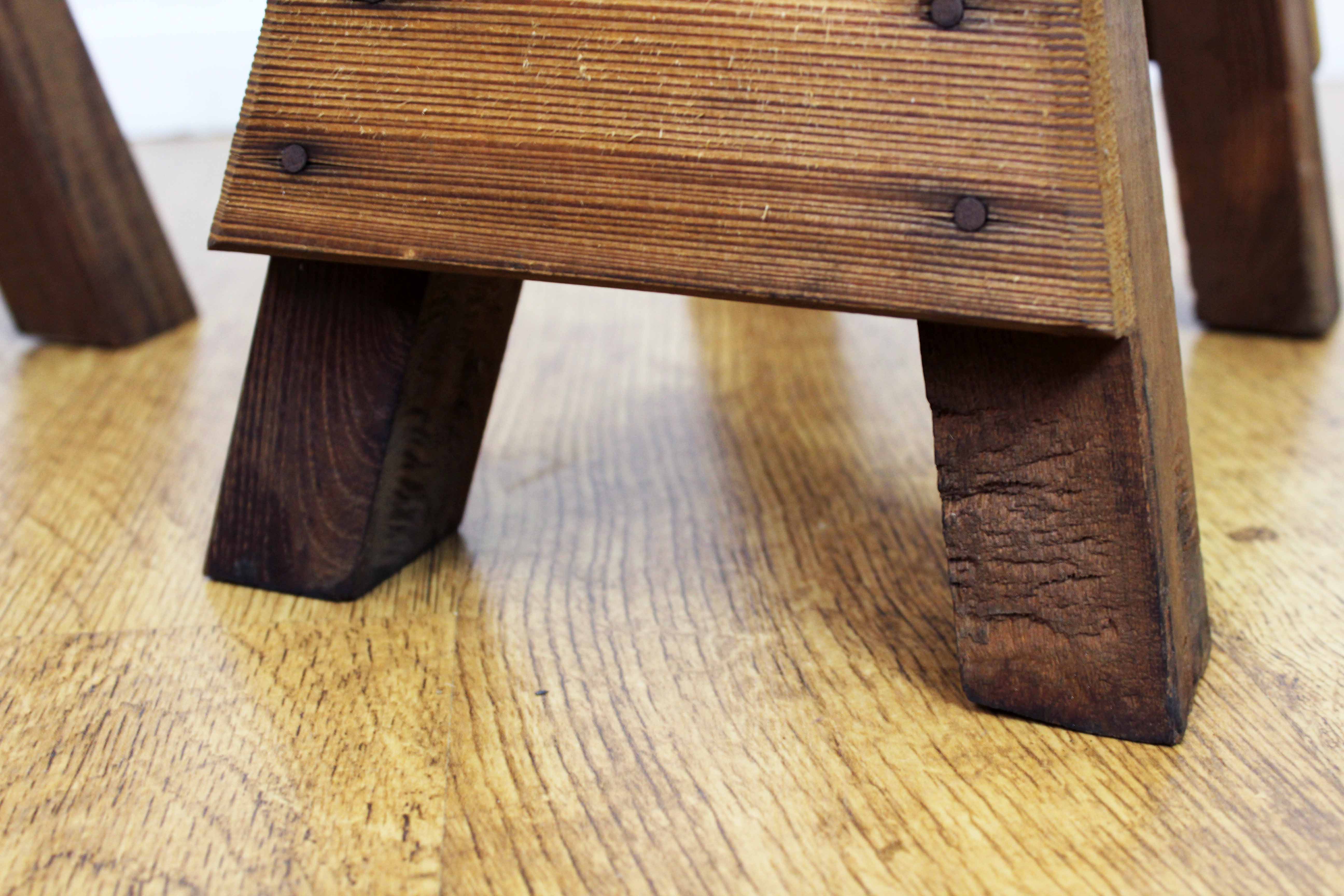 Pair of antique trestles