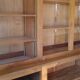 Library in solid cherry wood, Louis Philippe style.