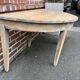 Ancienne table en bois demie lune