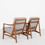 Midcentury Danish sofa set in oak and teak by Tove & Edvard Kindt-Larsen for France & Daverkosen - w