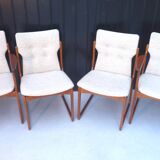 4 Danish chairs in solid treck