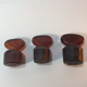 Lot of three pharmacy flasks
