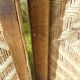 Old rattan deckchair
