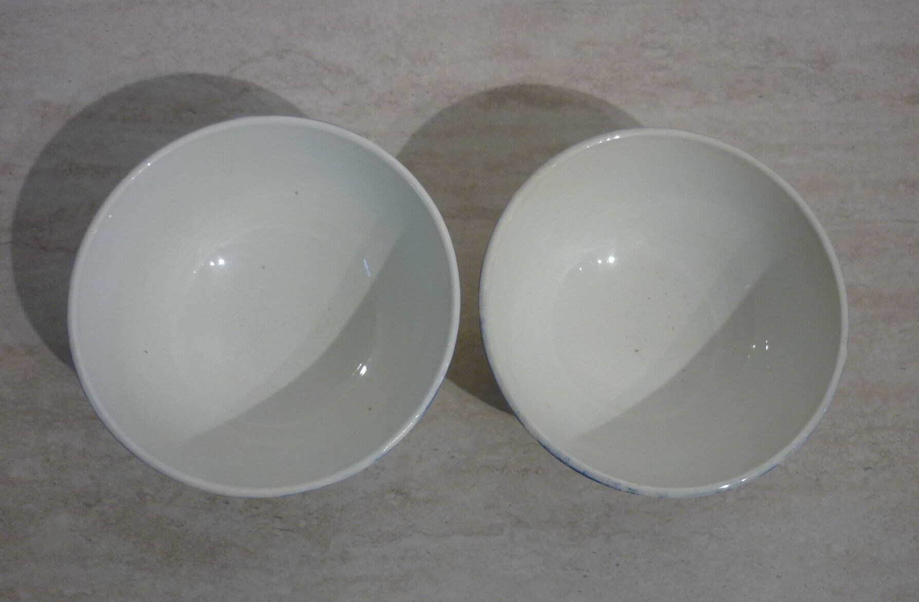 Set of 2 old ceramic bowls Mona de Gien