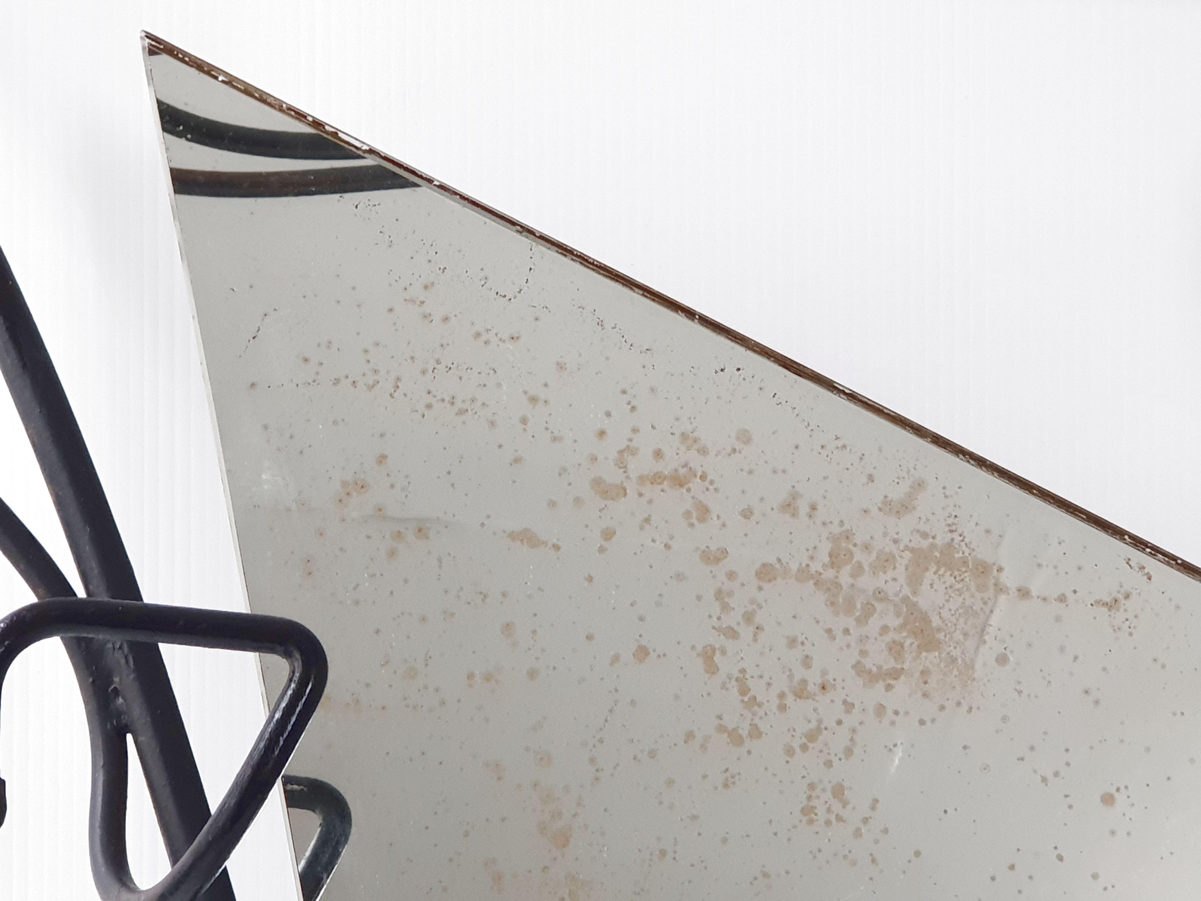 Vintage asymmetric mirror 1950