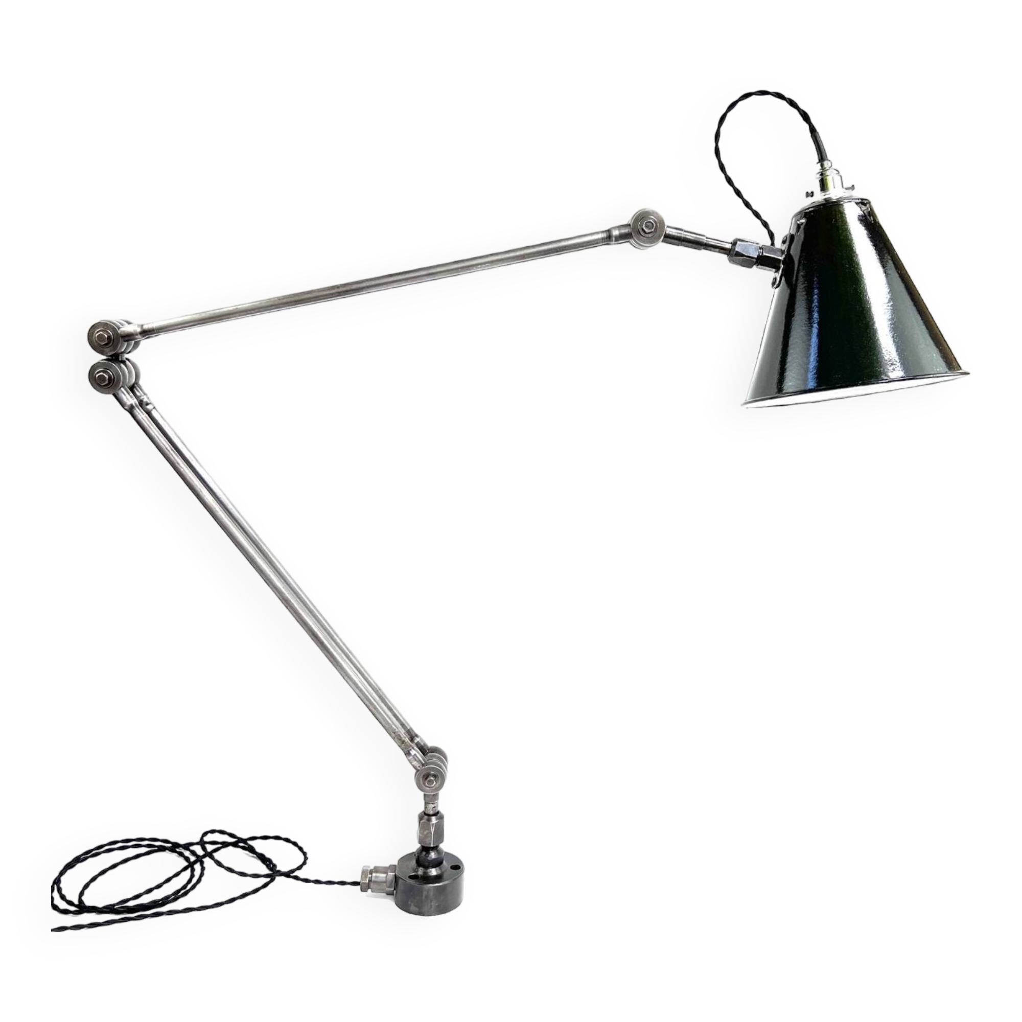 Lampe atelier mecanique 3 et 6 rotules 140 cm