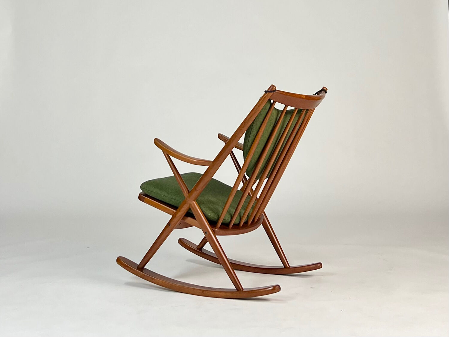 Danish teak rocking chair by Frank Reenskaug for Bramin 60s midcentury