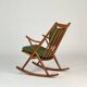 Danish teak rocking chair by Frank Reenskaug for Bramin 60s midcentury