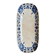 Ravier Gien in blue ironstone, "Ibis bleu" service.