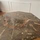 Large coffee table in fossilised marble from the 1970s.