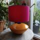 Albret lamp in colored ceramic, pebble shape, 1990