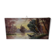 Peinture à l'huile paysage champêtre