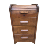 Office furniture, wooden sliding curtain filing cabinet