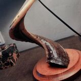 Brutalist Ram's Horn Living Room Lamp 1970